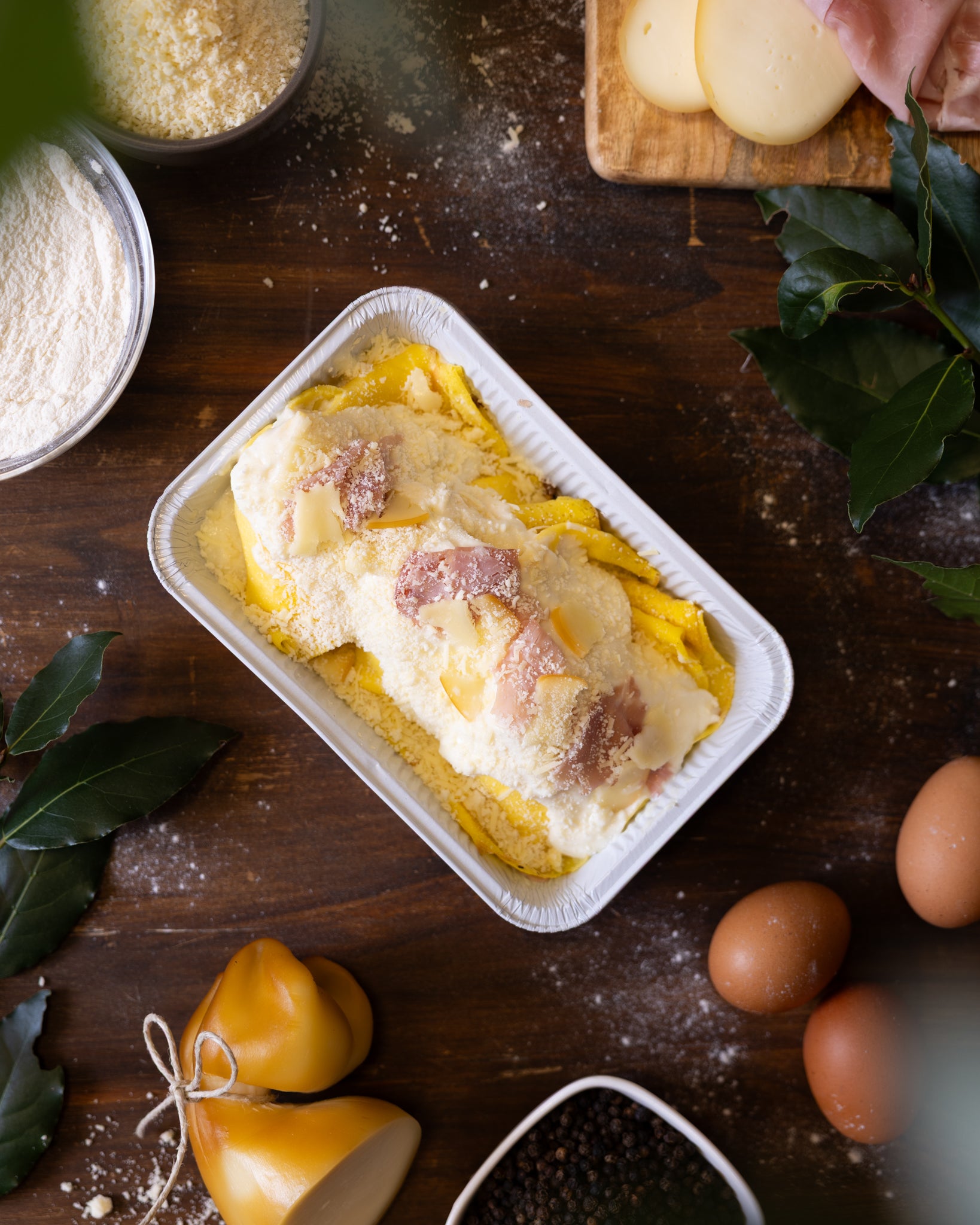 Crespelle prosciutto cotto e scamorza - 600 g