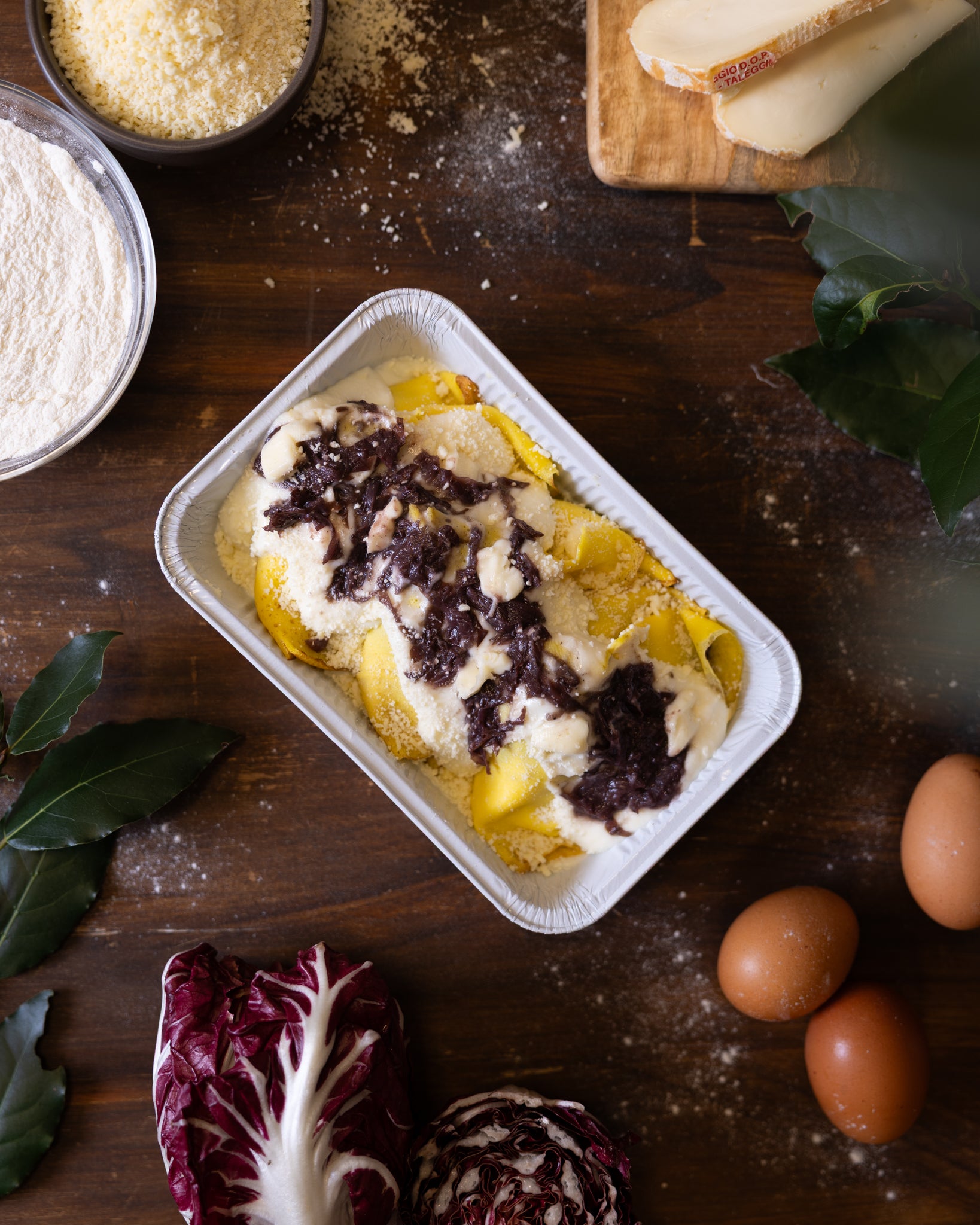 Crespelle radicchio e taleggio – 600 g
